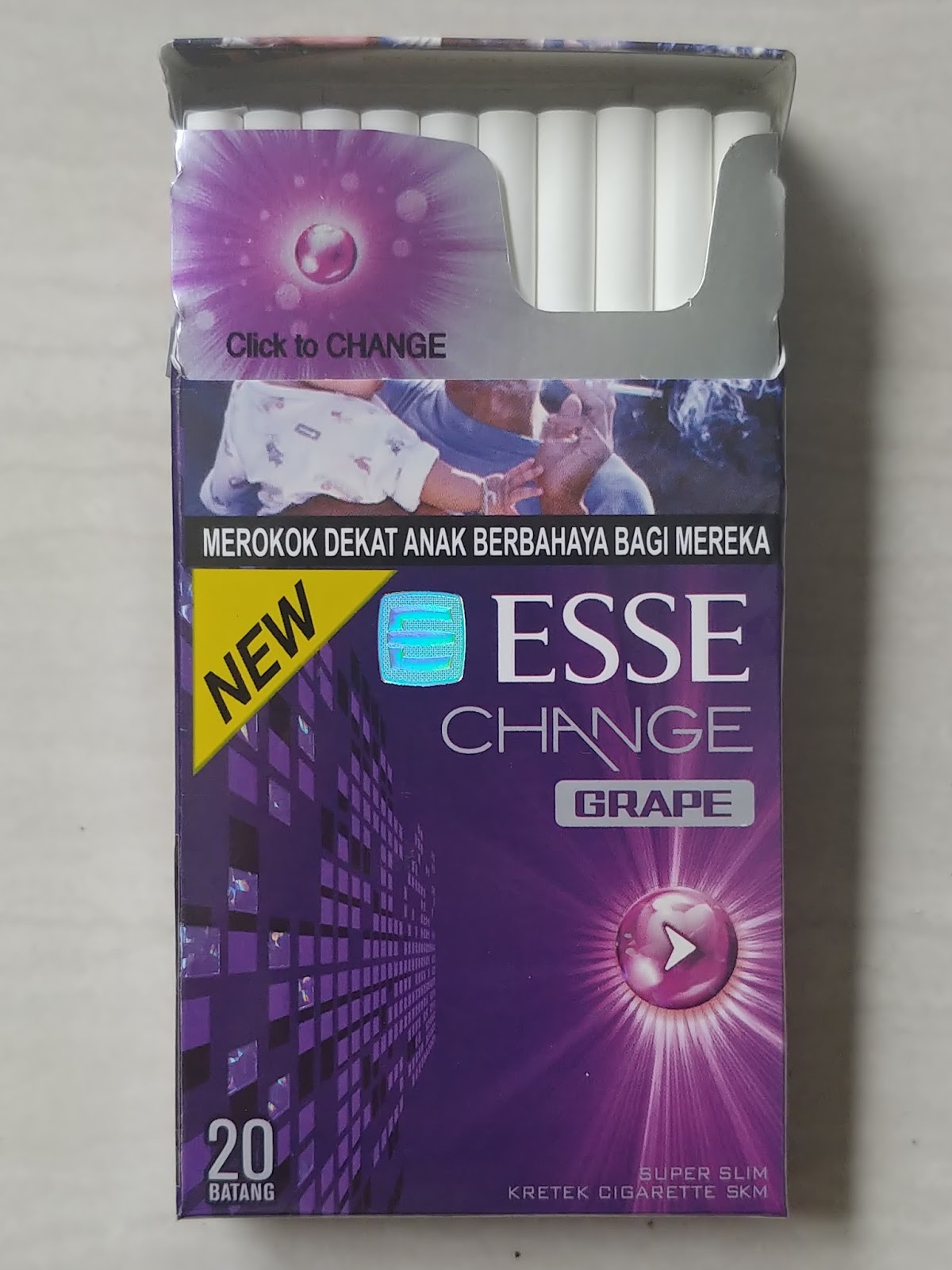 Esse Change Superslim Grape sigara - Şarap üzümü aromalı